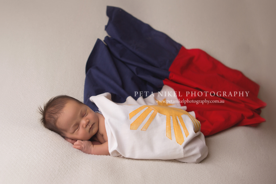 newborn baby filipino flag