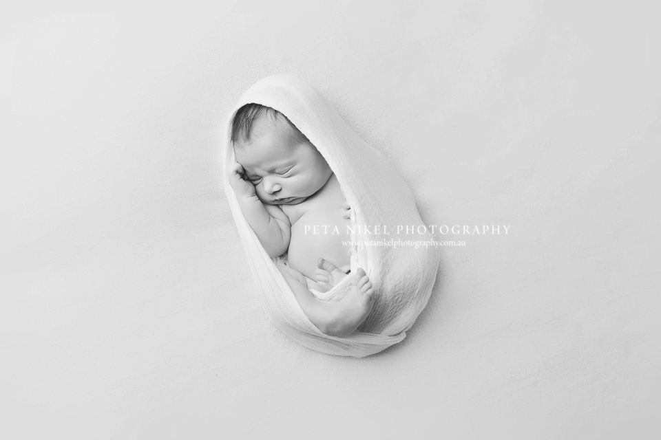 Gorgeous newborn photos taken in Hobart Studio