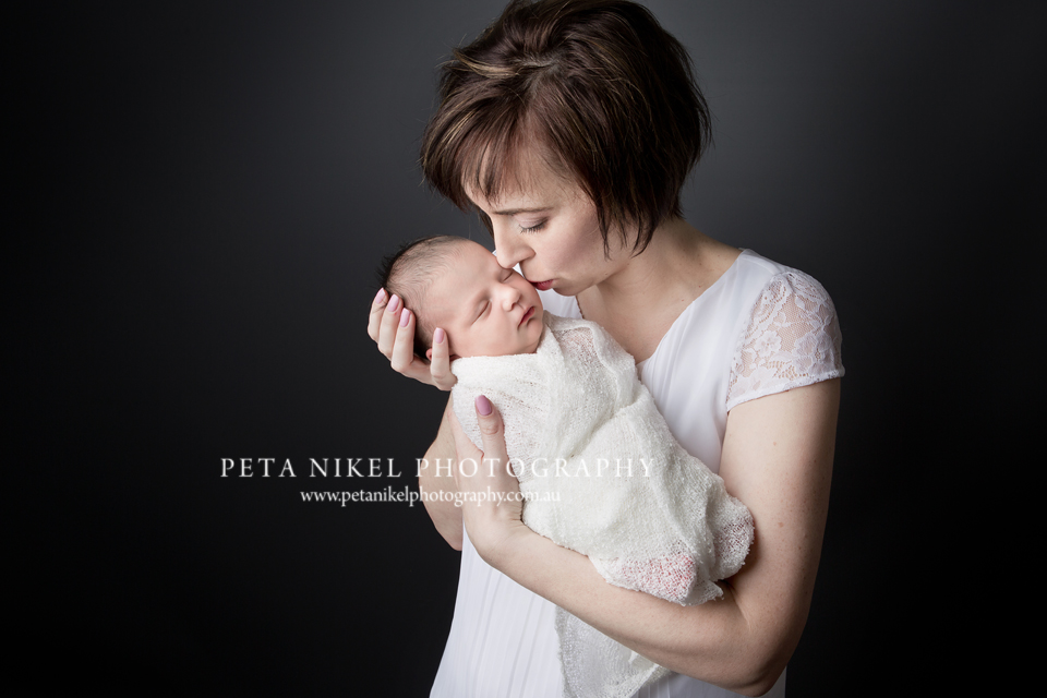 Newborn with parents Hobart Photographer